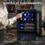 HOMCOM Single Zone 43cm Freestanding, Countertop 16 Bottle Wine Refrigerator with Reversible Door