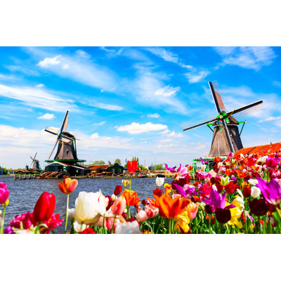 Glinski Dutch Spring Landscape 1 Piece Wrapped Canvas Wall Art