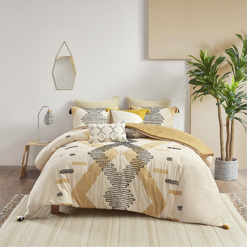 Full/Queen 3 Piece Cotton Comforter Set