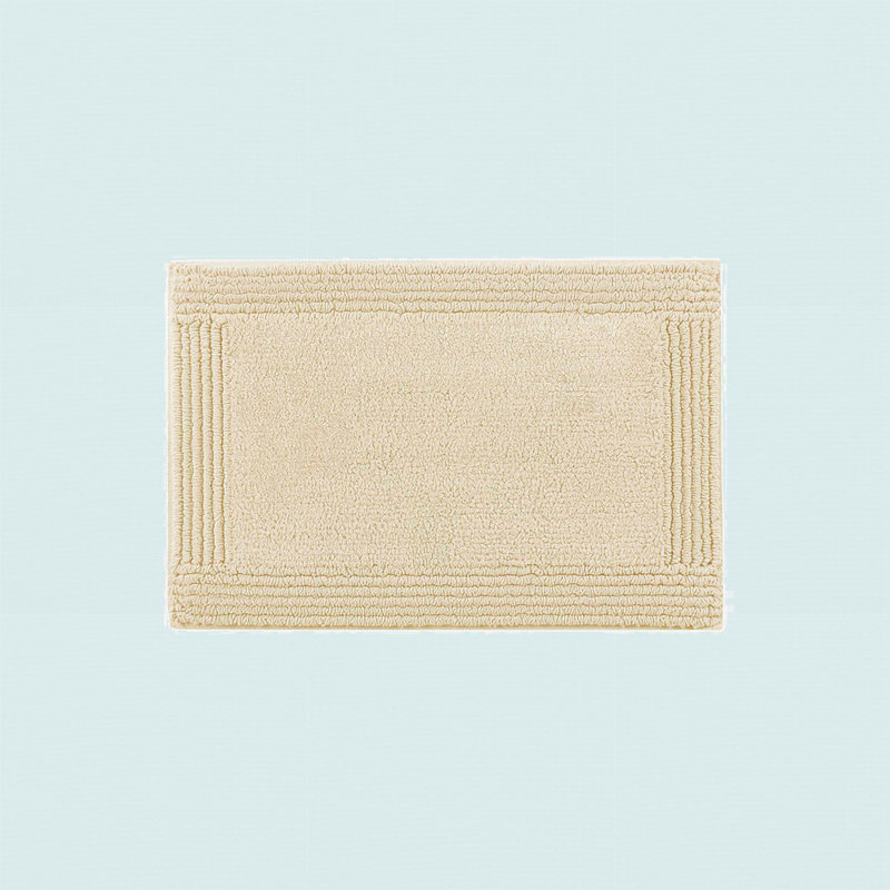 1 tapis de bain réversible 100% coton touffeté 3000 g / m², Naturel, L 36 po x l 24 po