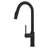 Matt Black Pull-Down Kitchen Faucet For Efficient Cleaning - 19.26 Modern Use-268776805