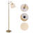 Maraia 62.2'' Golden Arched Floor Lamp-986560996