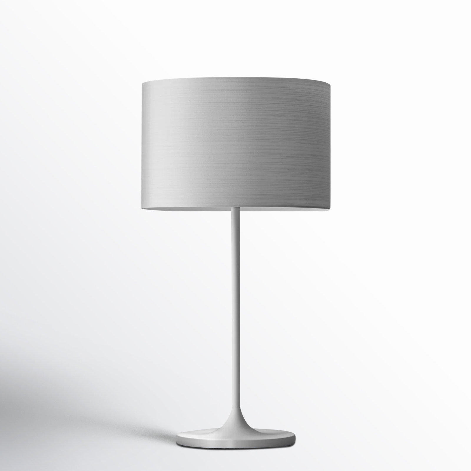 California Bedside Lamp, White, Gray