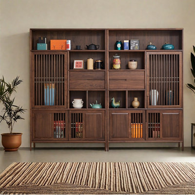 Chinese Style Floor-to-ceiling Bookcase