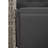 Bistro Set Grey Poly Rattan Adjustable Armrests-553363418