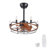 Trevina 20 in. Indoor Black Downrod Mounted Ceiling Fan with E12 Standard Light Bulb fixture, Bulb Not Included-1608643346-1608643349