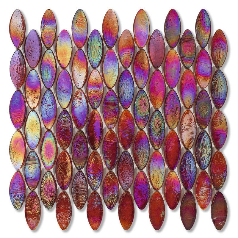 Wool 7/8" x 7/8" Domes Glass Mosaic