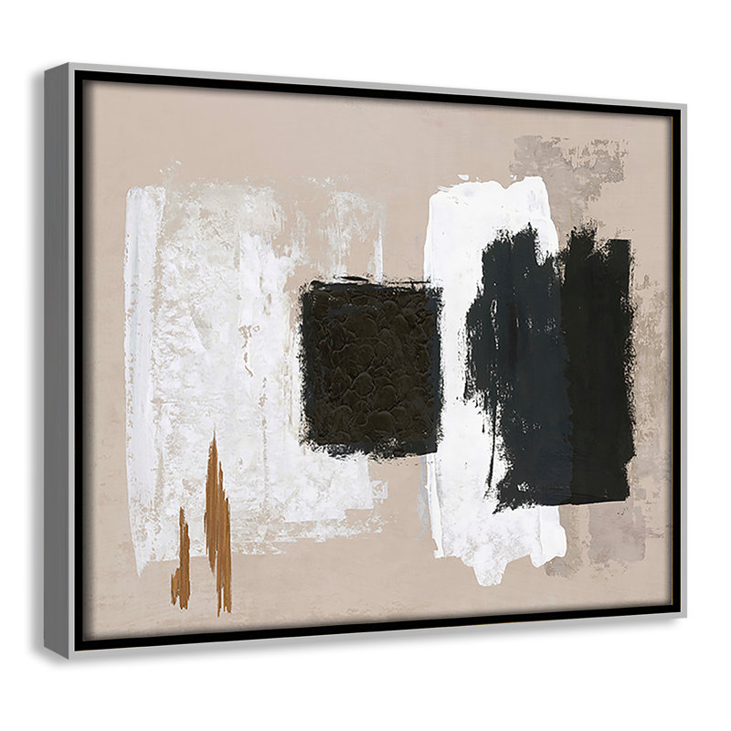 Imone - Toile à cadre flottant, H 9,5 po x l 11,5 po, Argent