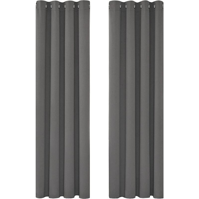 Hisao Room Darkening Curtain Pair, 140 W x 180 D cm, Pink