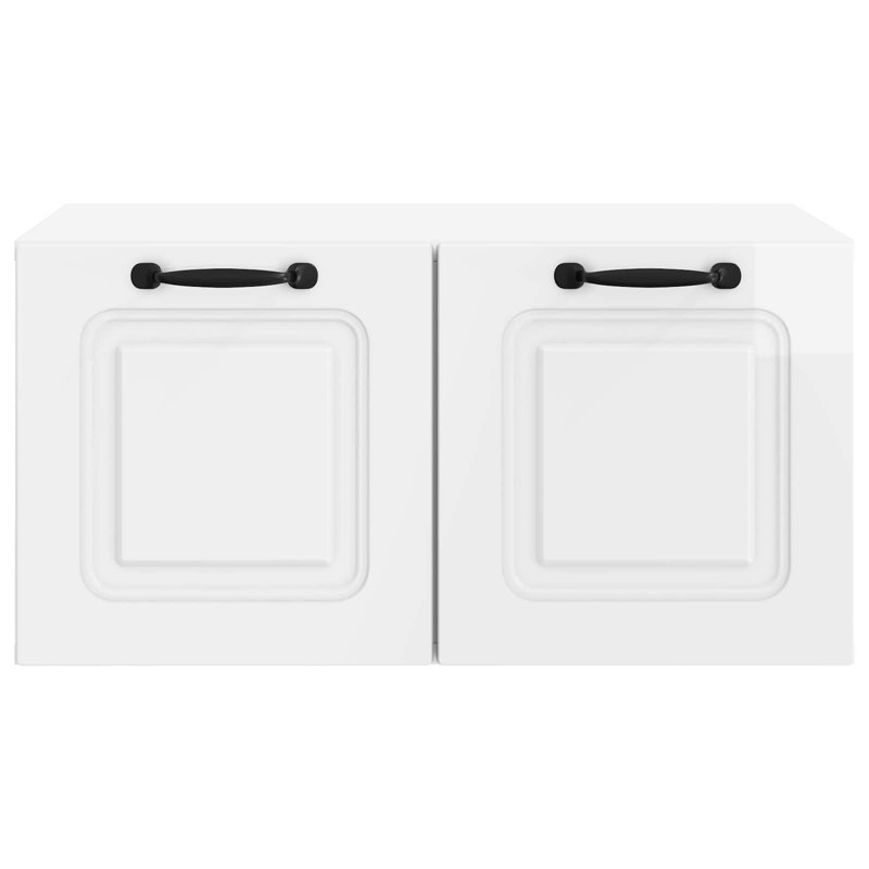 TV Stand, 30cm H x 59.5cm L x 41cm W, High Gloss White