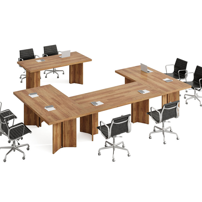 160cm Rectangle Conference Table, Walnut Brown