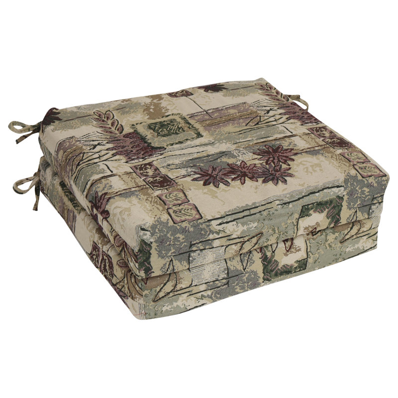 20-Inch By 19-Inch Tapestry Chair Cushions (Set Of 2)