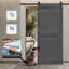Porte de grange en panneau de fibres à densité moyenne, plaque de porte de grange solide recouverte d'une surface en PVC imperméable, assemblage simple, porte seulement-104611370-99418141