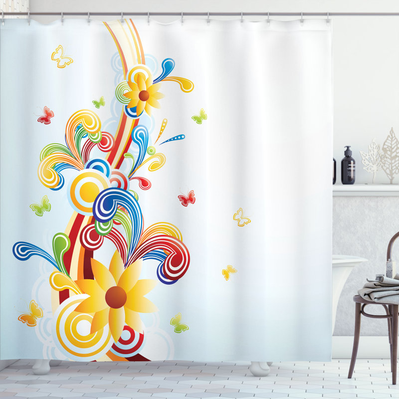 Multicolore rideau de douche Ambesonne, H 70 po x l 69 po