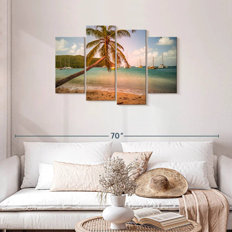 Gillard Tobago Cays Gillard Palm, H 27 po x l 43 po