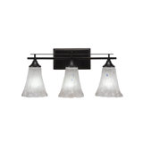 Uptowne 3 Light Bath Bar Shown In Dark Granite Finish