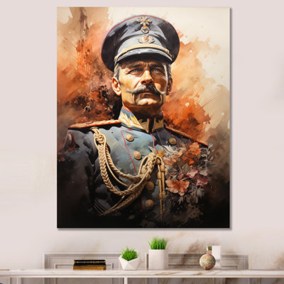 Portrait de l'empereur Wilhelm Ii - art mural sur toile empereur