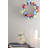 10" Pink Yellow and Blue Floral Stem Easter Egg Spring Wreath