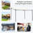Steel Outdoor Pergola Gazebo, Patio Canopy With Weather-Resistant Fabric And Drainage Holes For Backyard, Deck, Garden (Canopy)