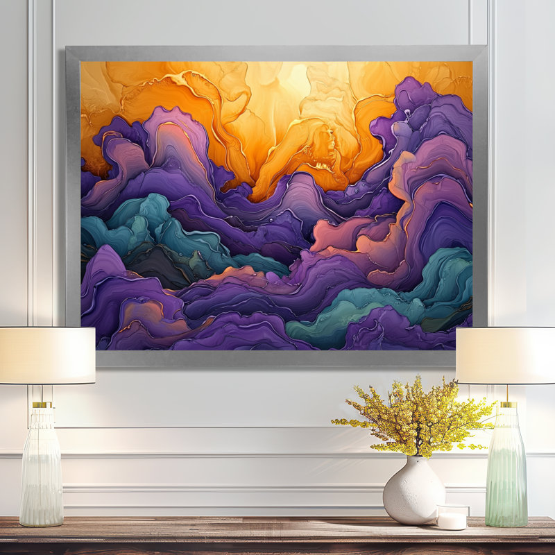 Art dissous sur toile, Reproduction encadrée d'une seule photo, Argent argent, H 34 po x l 44 po