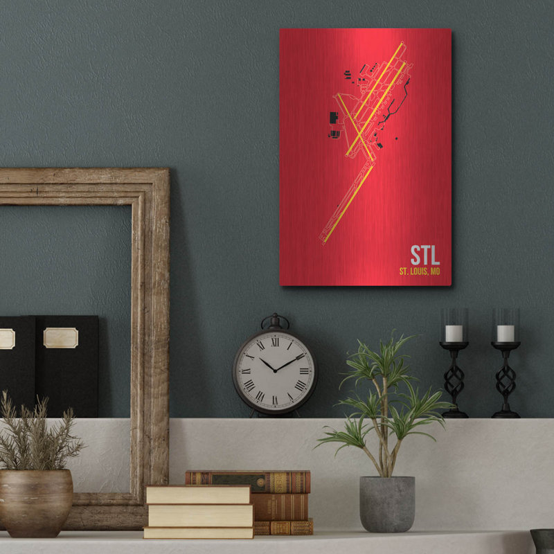 "STL" par O8 à gauche, H 16 po x l 12 po