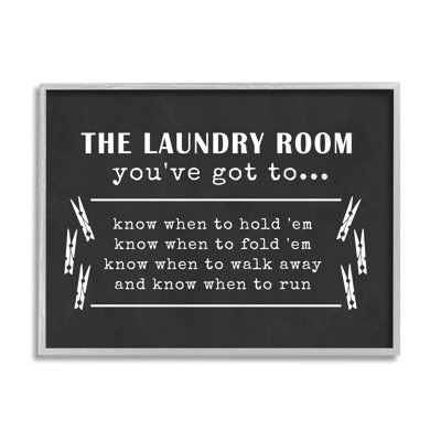 «Laundry Room You Got Got to When When» par Lettrage and Lined - Art textuel