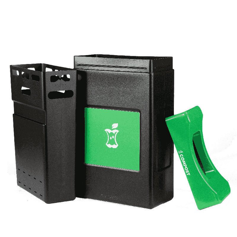 Commercial Zone Avante Compost Container, 30-Gallon Shallow Unit Open Top, Liner Included