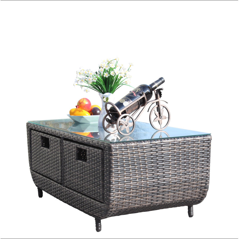 Table basse avec verre trempé