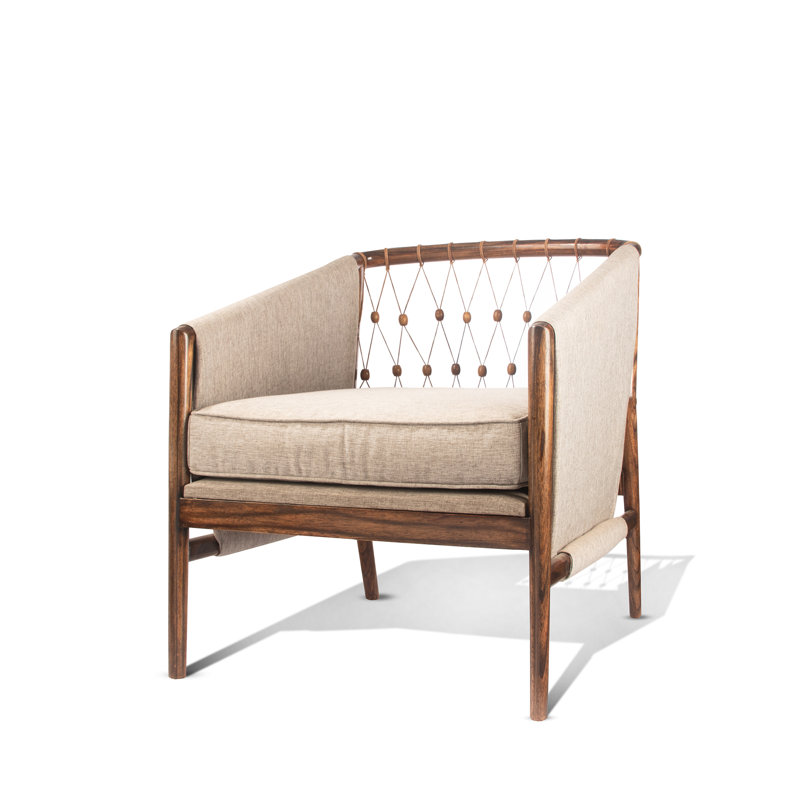 Chaise de patio avec coussins Ness