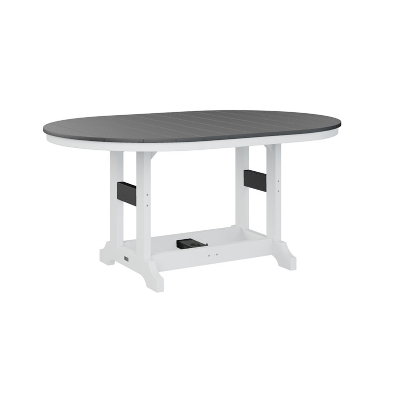 Garden Classic Outdoor Oval, Black, 39.5" H x 44" W x 64" D