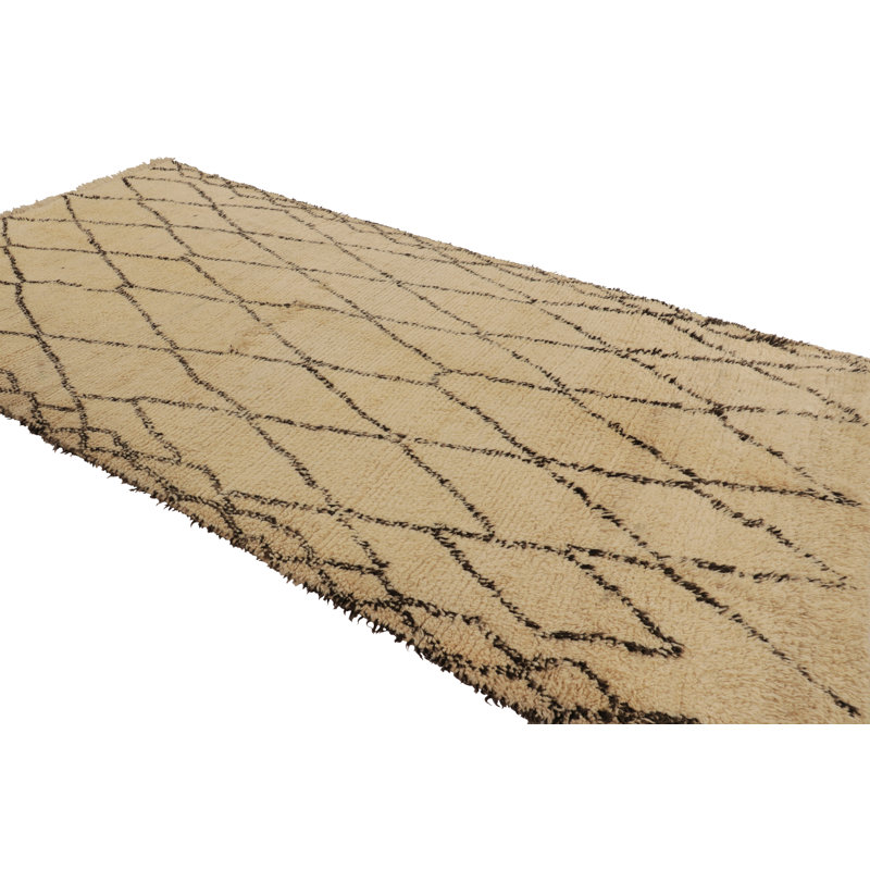 Moroccan One-of-a-Kind 6'8X12'10 Hand Knotted Area Rug