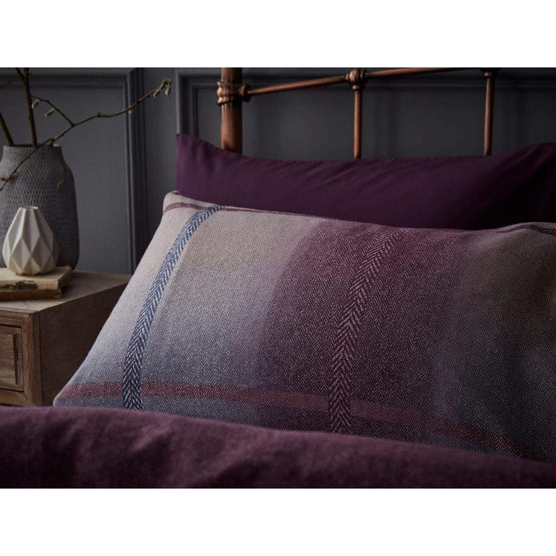 Berwick Tweed Brushed Cotton Duvet Cover Set, Double - 2 Standard Pillowcases