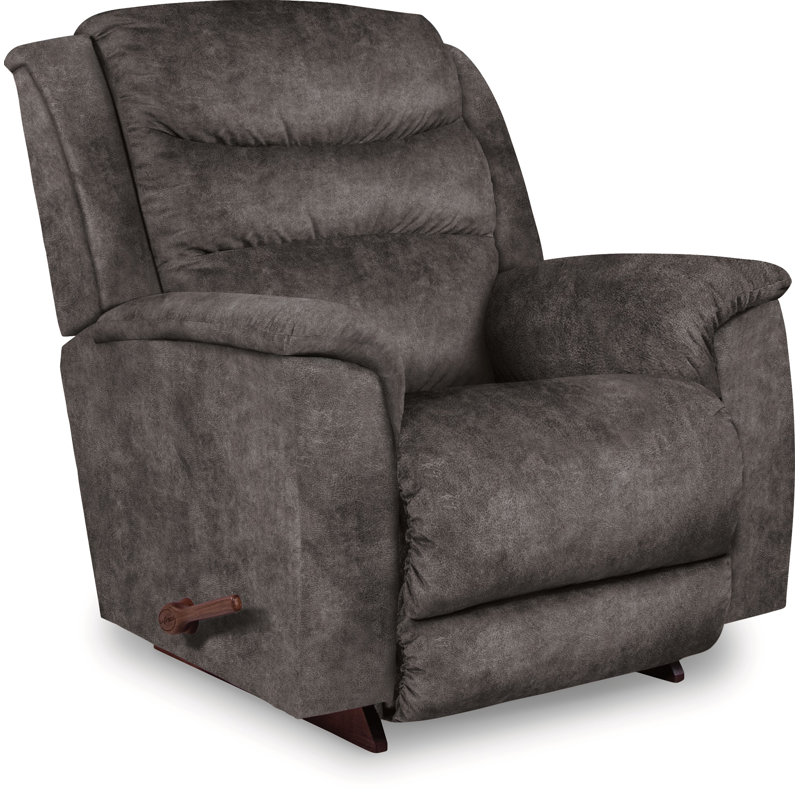 Redwood Manual Rocking Recliner, Slate Polyester