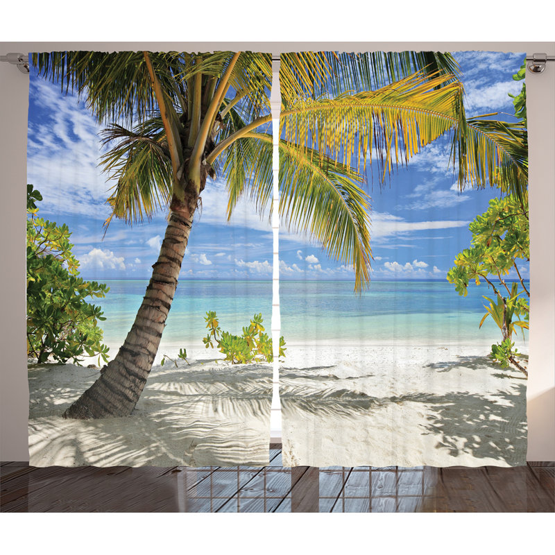 Semi Sheer Curtain Pair, 108" W x 108" L
