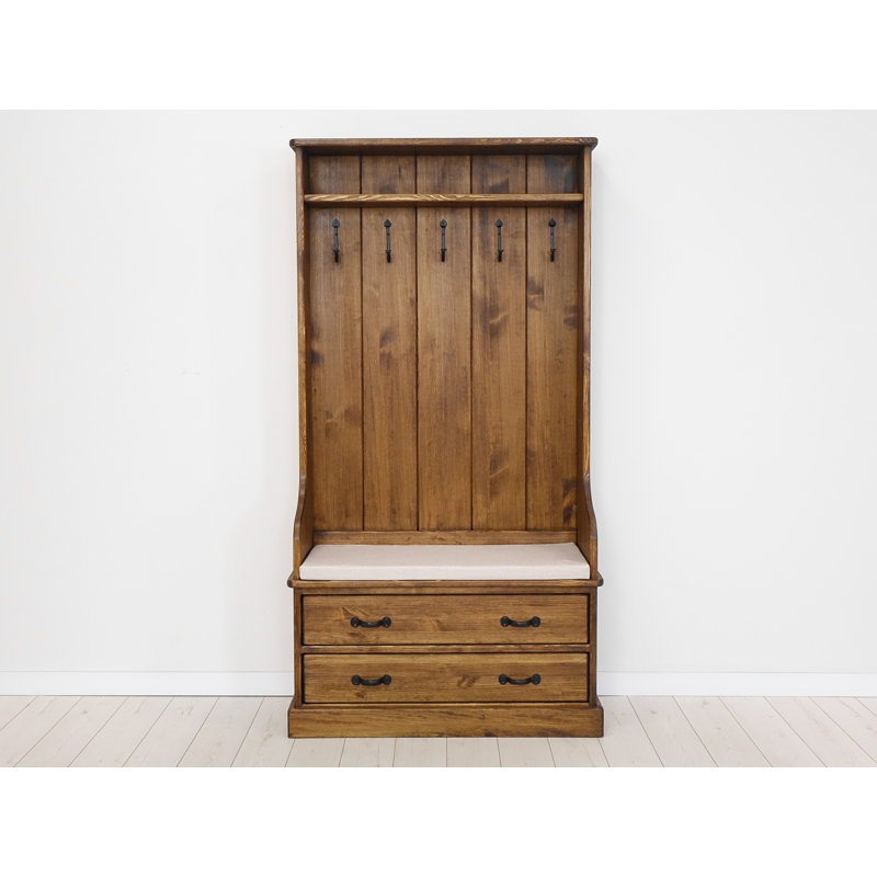 Brundidge Hall Tree 100cm Wide with Bench and Shoe Storage