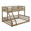 Twin XL Over Queen Bunk Bed With Ladder-940610164