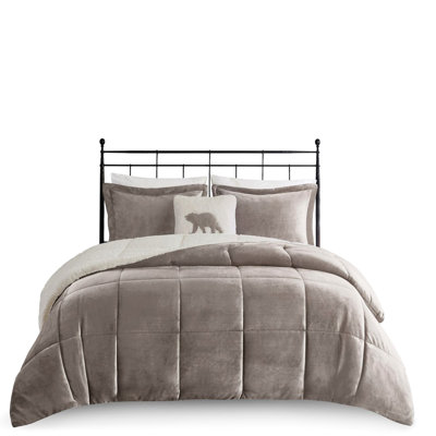 King Size Down Alternative Comforter - , , Easy Clean Grey & To Warm, Filling, Care And