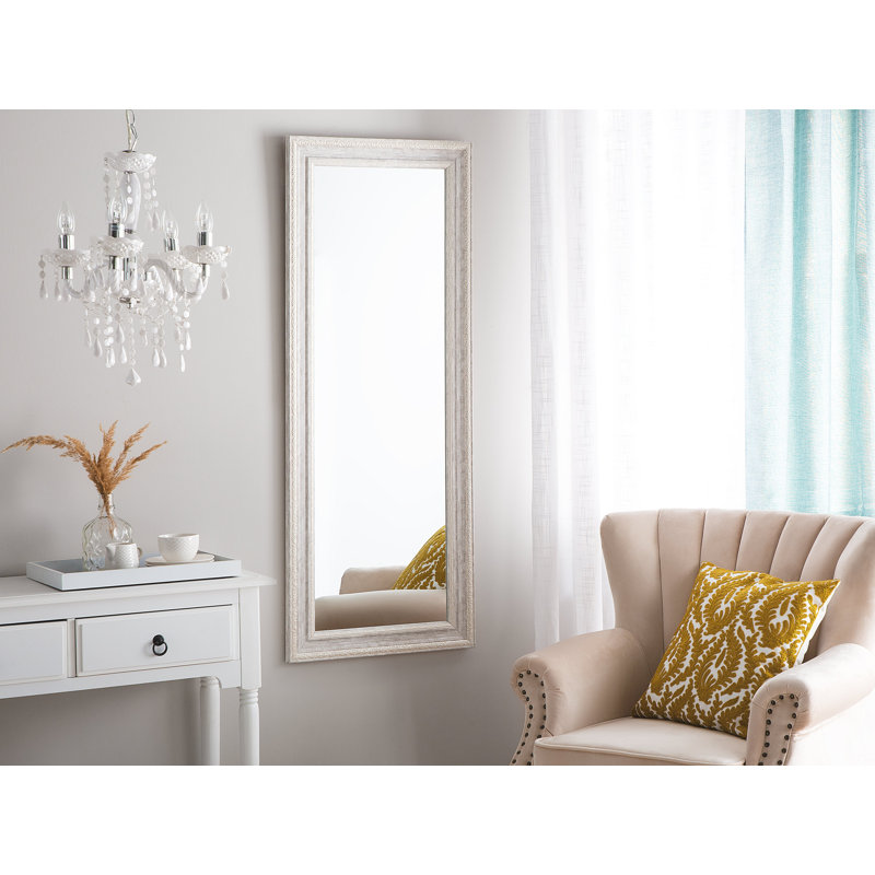 Mcneil Flat Wall Mirror, Beige