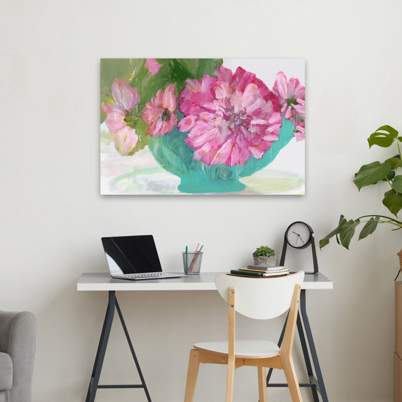Plantes, fleurs, paysage, nature, fleurs de Daisie roses, art mural, H 24 po x l 36 po