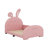 Twin Size Upholstered Rabbit-Shape Princess Bed-681538493