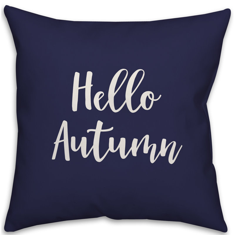  Coussin Hello, Bleu marine, Housse de coussin