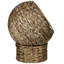Lit pour chat surélevé tressé naturel, maison pour chat avec panier moelleux, chaise pour chat en osier tissé à la main pour chats d'intérieur-63291380-63291382