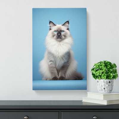 Ragdoll Cat Minimalism No.3 - Wrapped Canvas