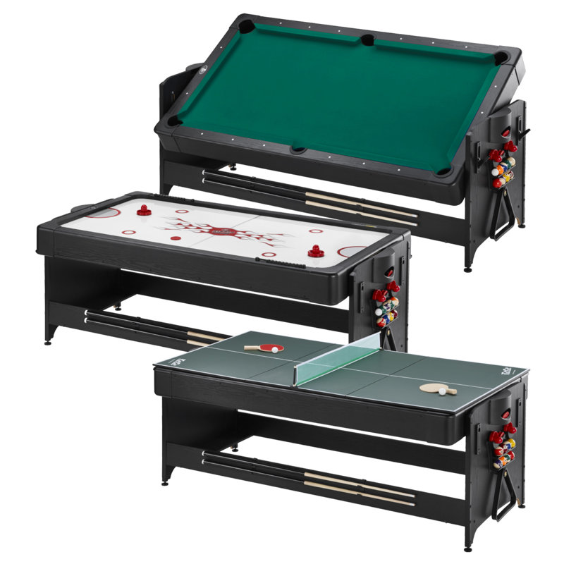 Table multi-jeux Fat Cat Original 3 en 1 87 Pockey, Vert