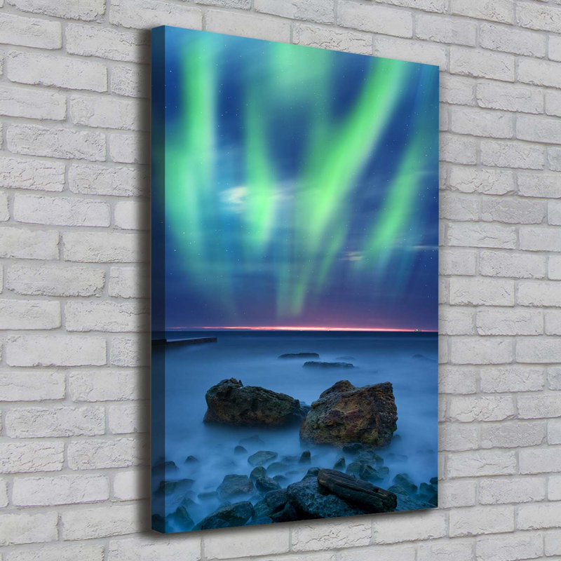 Aurora borealis 1 Piece Wrapped Canvas Wall Art