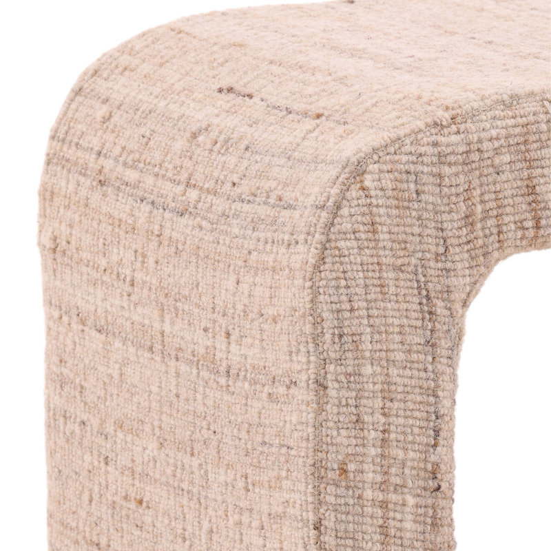 Yaelle 15" Tall Accent Stool, Beige