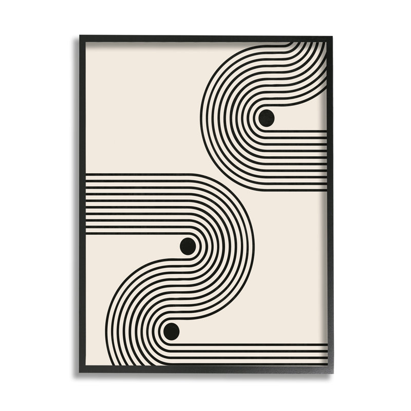 Conception d'art moderne sur toile Stupell Industries par LivinLi, Giclée encadrée noir minuit, H 30 po x l 24 po x P 1,5 po