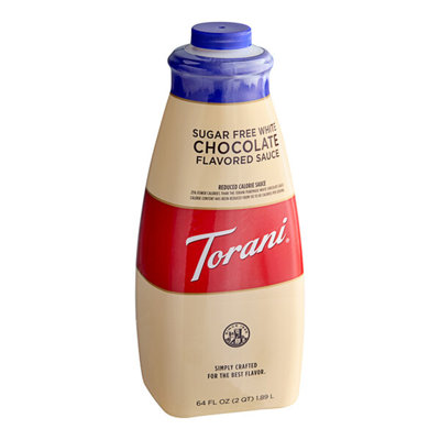 Torani 64 Fl. Oz. Sugar-Free White Chocolate Flavoring Sauce WS-999840033