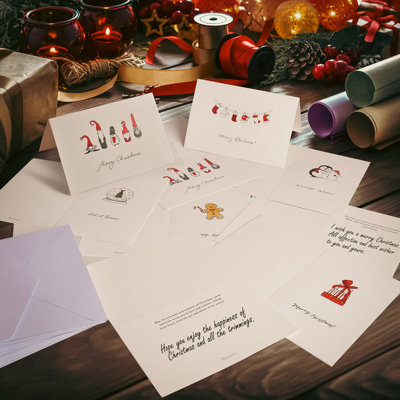 24 cartes de vœux de Noël