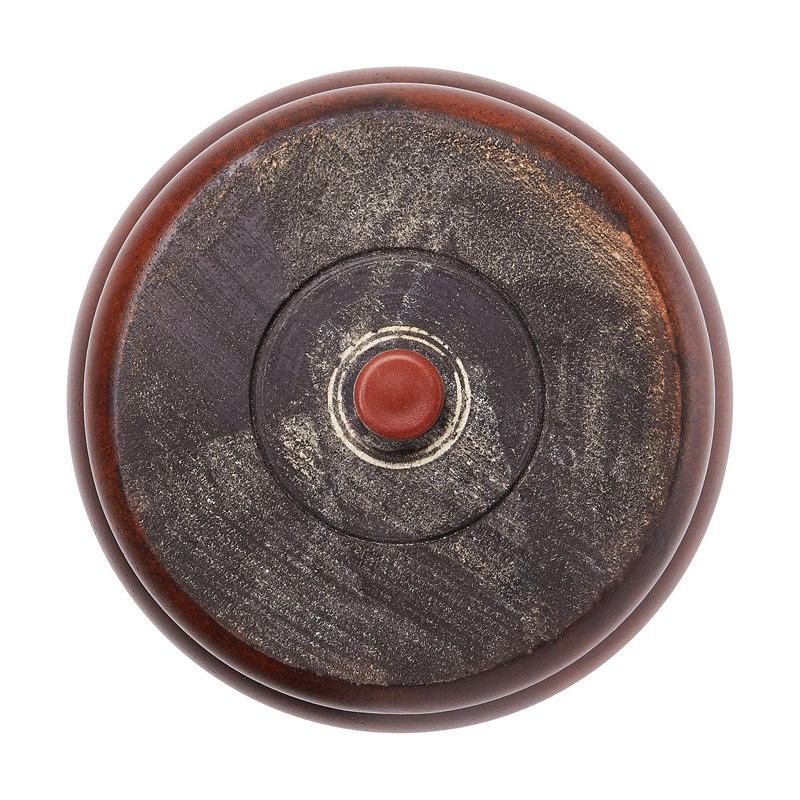Cherry Stained Hardwood Round Bun Furniture Legs Set of 4